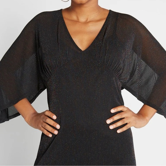 New ModCloth Promised You Heaven Mesh Midi Dress Sparkle - Picture 2 of 8